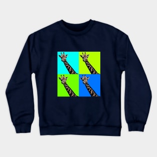 Giraffe Pop Art Crewneck Sweatshirt